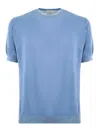 Filippo De Laurentiis T-shirt In Cotton Thread In Blue