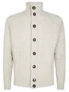 Filippo De Laurentiis Textured Braided Cashmere Bomber Jacket In White