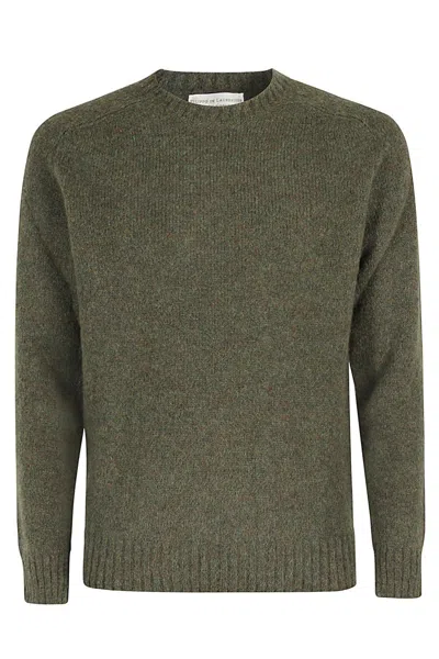 Filippo De Laurentiis Textured Crew Neck Jumper In Green