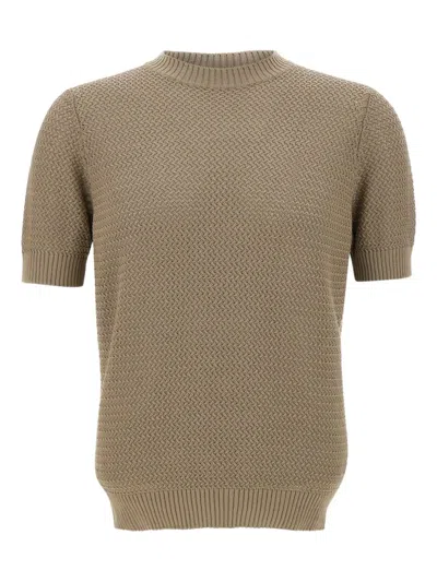 Filippo De Laurentiis Textured Short-sleeve Sweater