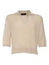 Filippo De Laurentiis Three-quarter-sleeve Top In Neutral