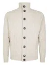 Filippo De Laurentiis Trecce Buttoned Cardigan In Neutral