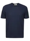 Filippo De Laurentiis Cotton T-shirt In Indigo