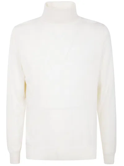 Filippo De Laurentiis Turtle Neck Sweater In White