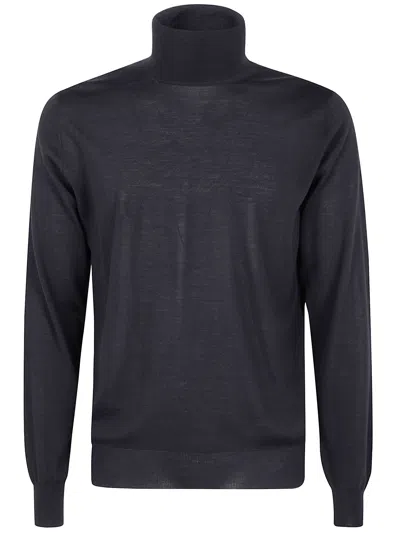 Filippo De Laurentiis Turtle Neck Sweater In Blue