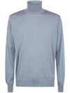 Filippo De Laurentiis Turtleneck Long-sleeve Sweater In Blue