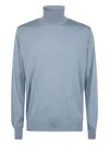 Filippo De Laurentiis Turtleneck Long-sleeve Sweater In Blue