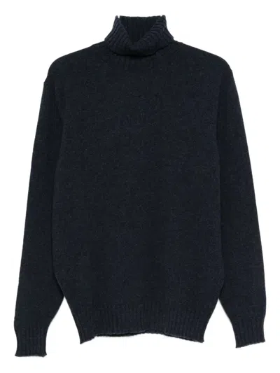 Filippo De Laurentiis Turtleneck Sweater In Blue