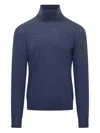Filippo De Laurentiis Turtleneck Sweater In Blue