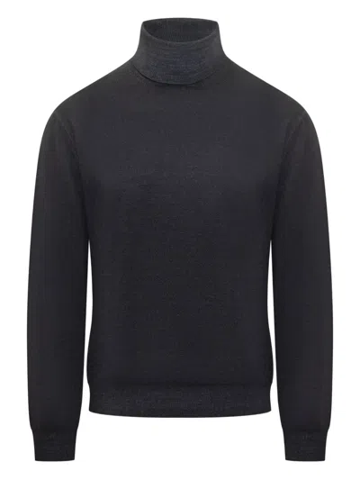 Filippo De Laurentiis Turtleneck Sweater In Blue