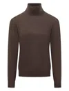 Filippo De Laurentiis Turtleneck Sweater In Brown