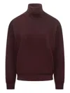 Filippo De Laurentiis Turtleneck Sweater In Burgundy