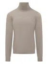 Filippo De Laurentiis Wool Turtleneck Beige In Neutral