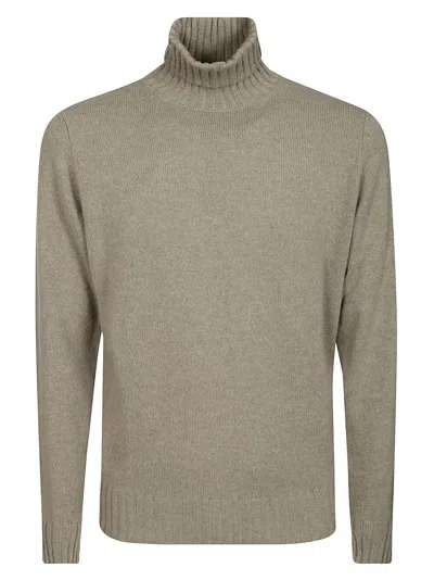Filippo De Laurentiis Turtleneck Wool Cashmere In Dove Grey