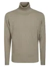 Filippo De Laurentiis Turtleneck Wool Cashmere In Dove Grey