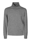 Filippo De Laurentiis Turtleneck Wool Cashmere In Grey