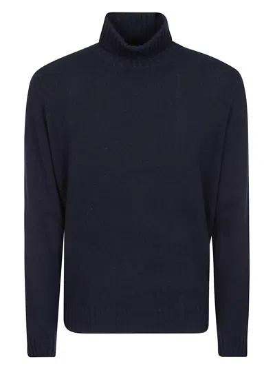 Filippo De Laurentiis Turtleneck Wool Cashmere In Navy