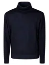 Filippo De Laurentiis Turtleneck Wool Cashmere In Navy Cloud