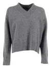 Filippo De Laurentiis V-neck Sweater In Gray