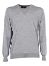 Filippo De Laurentiis V-neck Sweater In Gray