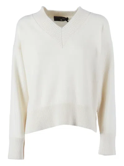 Filippo De Laurentiis V-neck Sweater In Neutral