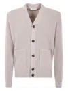 Filippo De Laurentiis Buttoned Cardigan Clothing In Neutral