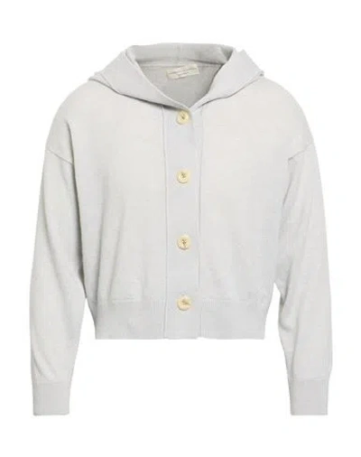 Filippo De Laurentiis Woman Cardigan Light Grey Size M Cashmere In Gray