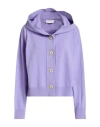 Filippo De Laurentiis Woman Cardigan Lilac Size Xl Cashmere In Purple