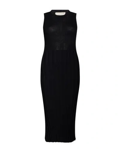Filippo De Laurentiis Woman Midi Dress Black Size Xs Viscose, Nylon