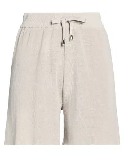 Filippo De Laurentiis Woman Shorts & Bermuda Shorts Light Grey Size S Cotton In Neutral