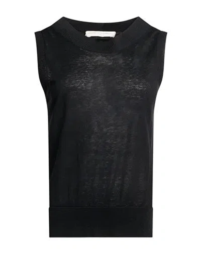 Filippo De Laurentiis Woman Sweater Black Size S Silk, Linen