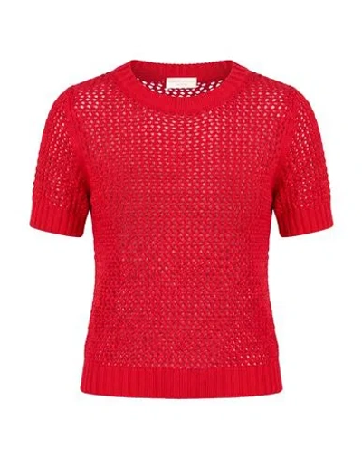 Filippo De Laurentiis Woman Sweater Tomato Red Size S Cotton