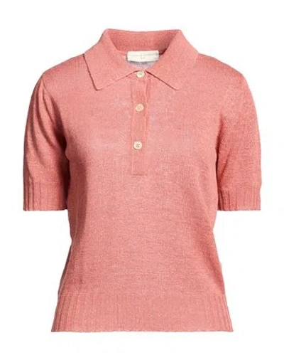 Filippo De Laurentiis Woman T-shirt Antique Rose Size S Linen, Silk In Animal Print