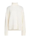 Filippo De Laurentiis Woman Turtleneck Ivory Size Xl Superkid Mohair, Polyamide, Wool