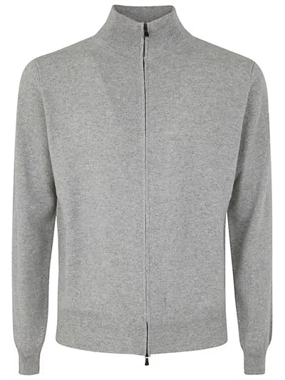 FILIPPO DE LAURENTIIS FILIPPO DE LAURENTIIS WOOL CASHMERE LONG SLEEVES FULL ZIPPED SWEATER