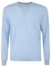 Filippo De Laurentiis Wool Silk Cashmere Long Sleeves Crew Neck Sweater Clothing In Blue