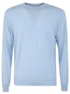 Filippo De Laurentiis Wool Silk Cashmere Long Sleeves Crew Neck Sweater Clothing In Blue
