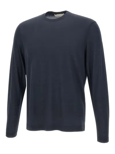Filippo De Laurentiis Wool Sweater In Blue