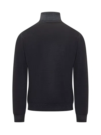Filippo De Laurentiis Wool Turtleneck Sweater In Mini Fit In Blu