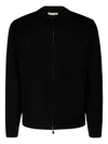 Filippo De Laurentiis Zip-front Patch-pocket Cardigan In Black