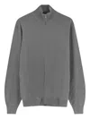 Filippo De Laurentiis Zip-up Cardigan In Gray