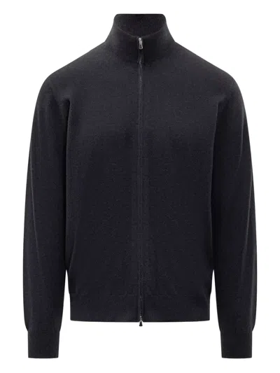 FILIPPO DE LAURENTIIS ZIP-UP CASHMERE CARDIGAN