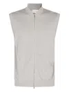Filippo De Laurentiis Bomber Zip Smanicato In Maglia Di Cotone