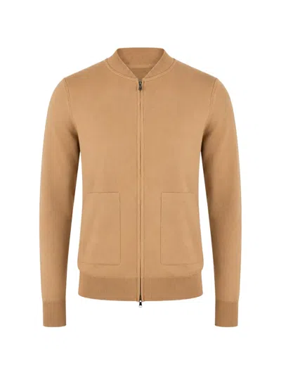 Filippo De Laurentiis Zip-up Knitted Bomber Jacket In Multi