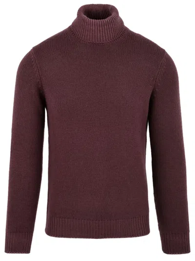 Filippo De Laurentis Sweaters In Burgundy