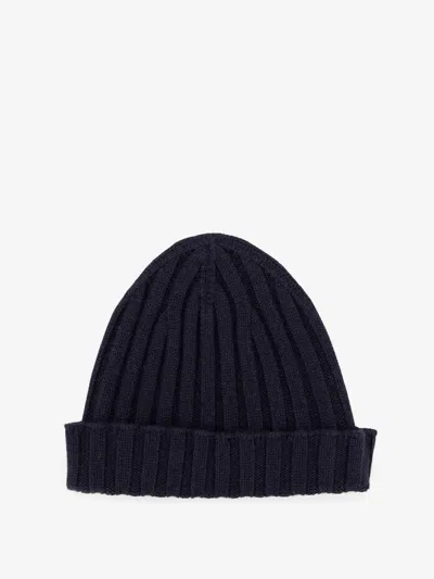 Filippo De Laurentis Cashmere Beanie Hat In Black
