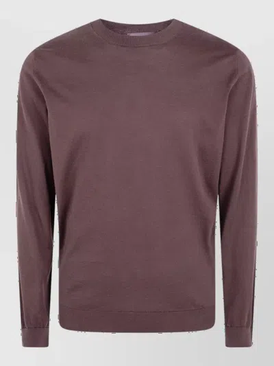 Filippo De Laurentis Cotton Crew-neck Jumper In Brown