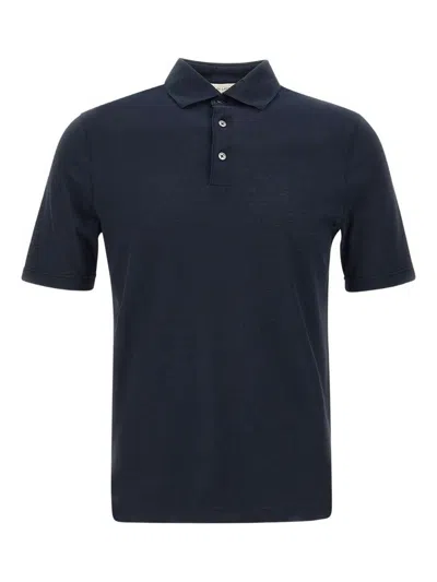 Filippo De Laurentis Cotton Polo Shirt In Blue
