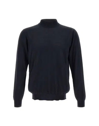 Filippo De Laurentis High Neck Pullover Sweater In Black