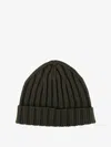 Filippo De Laurentis Merino Wool Beanie Hat In Black
